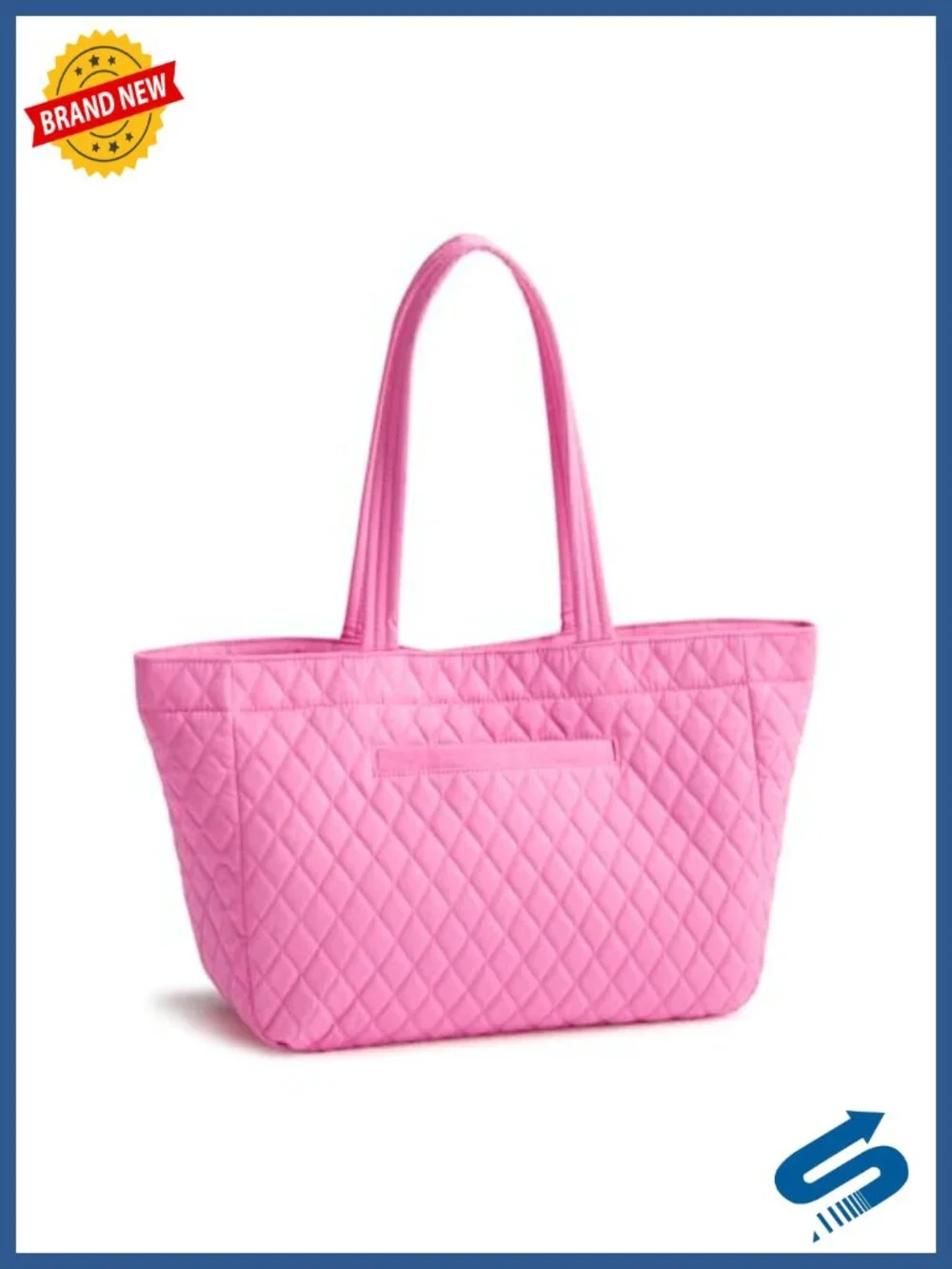 Vera Bradley Reversible Premium Cotton Small Tote with Zipper